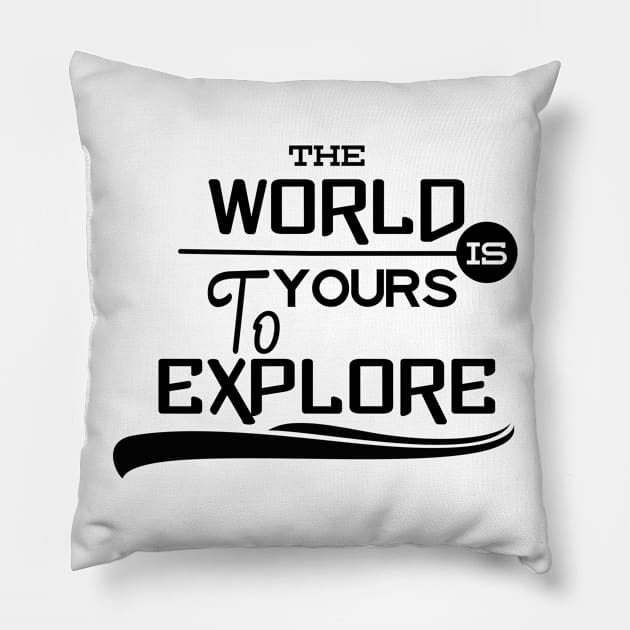 Explore the world Pillow by PR Hub