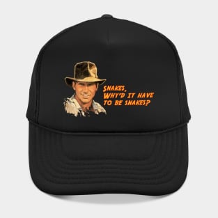 Indiana Jones Snakes Quote Hat