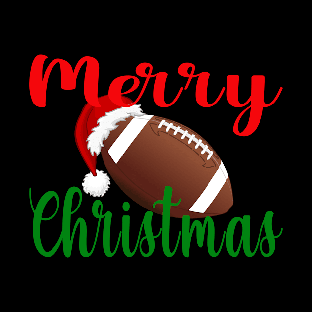 Funny Christmas Football Sports Lover Player Gift by ExprezzDesigns