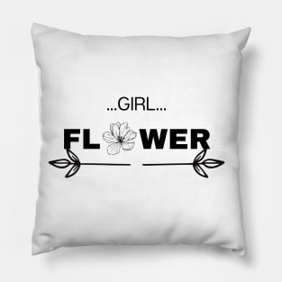 Girl Flower Pillow