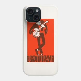 Banjo Player ---- Retro Soviet Poster Aesthetic Phone Case