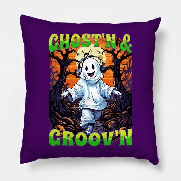 Ghost'n & Groov'n Pillow by Atomic Blizzard