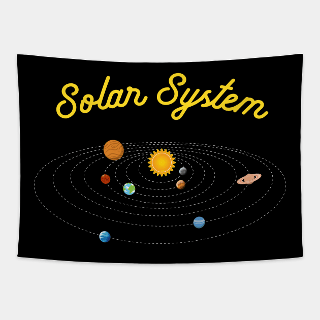 Solar System Design Tapestry by vladocar