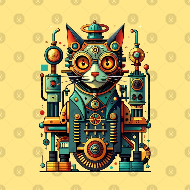 Mechanical Cat by CatCoconut-Art