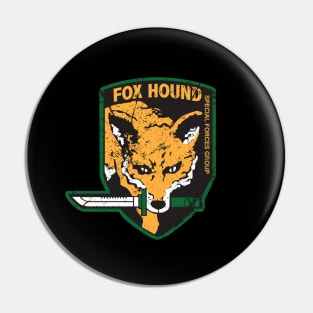 Foxhound grunge Pin