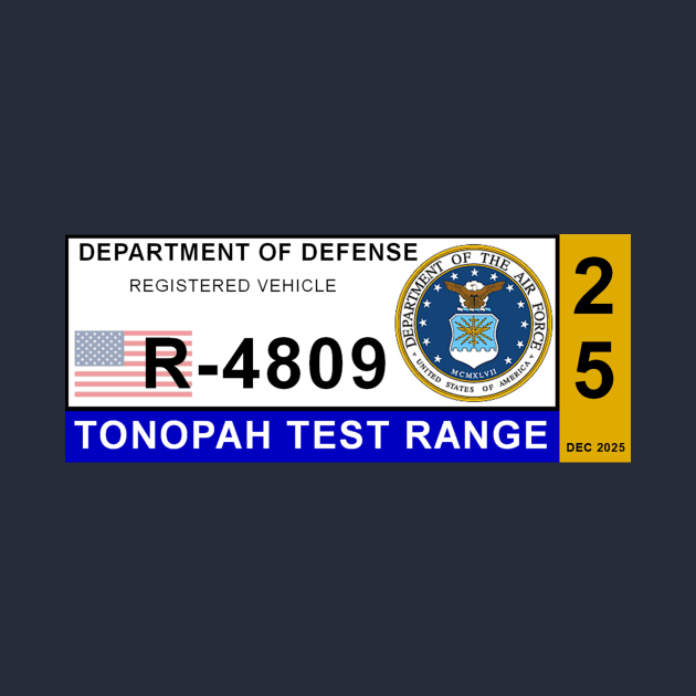 2025 Tonopah Military Base Permit - UFO Area 51 by Starbase79