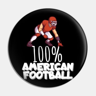 100% American football Pin