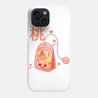 Kawaii Peach Tea Bag Phone Case