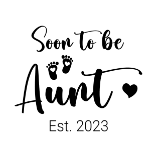 Promoted to Aunt est 2023 T-Shirt