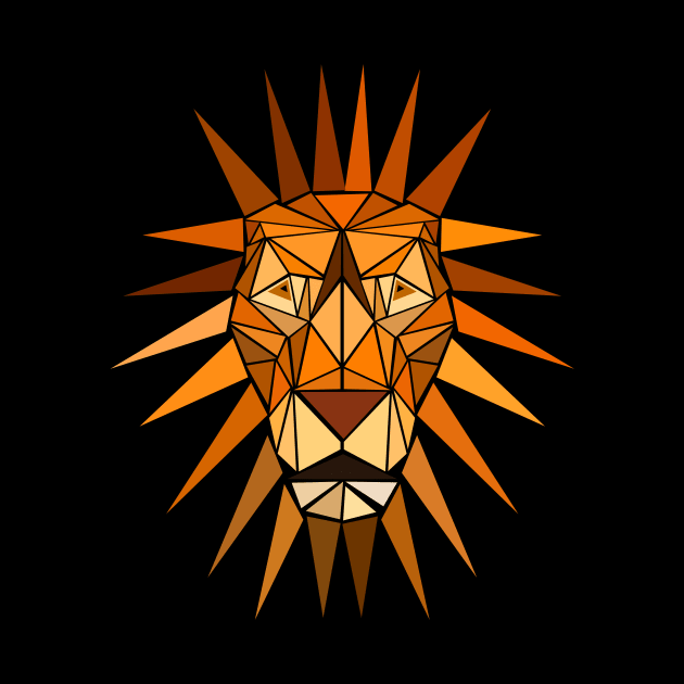 Geometric Lion by Shrenk