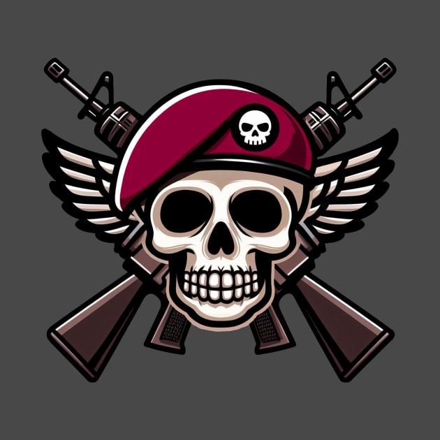 Cartoony Airborne Paratrooper by FlySquareWare