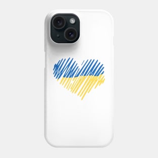 Ukraine heart Phone Case