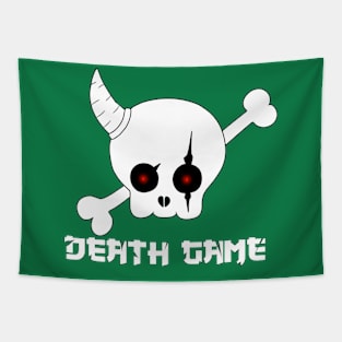 skull bone cartoon cool Tapestry