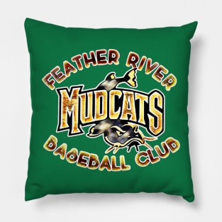 Feather River Mudcats Baseball Pillow