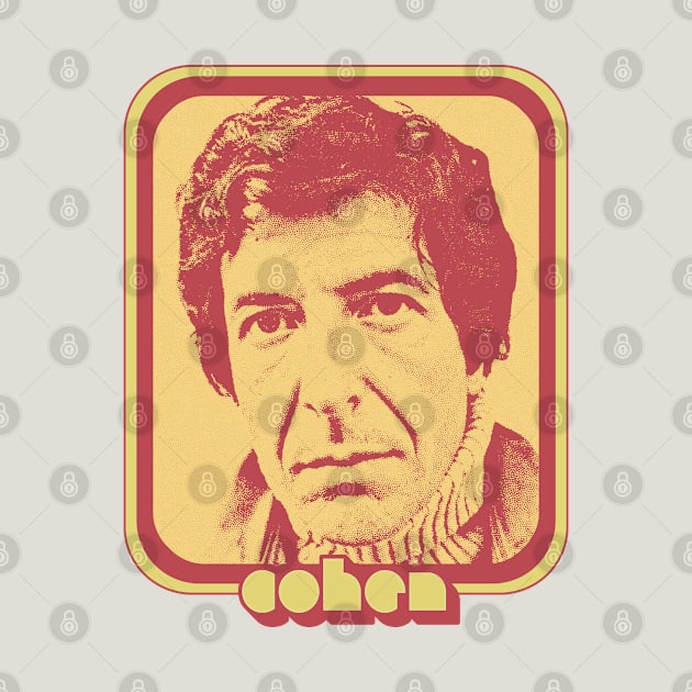 Leonard Cohen / Original Retro Fan Art Design by DankFutura