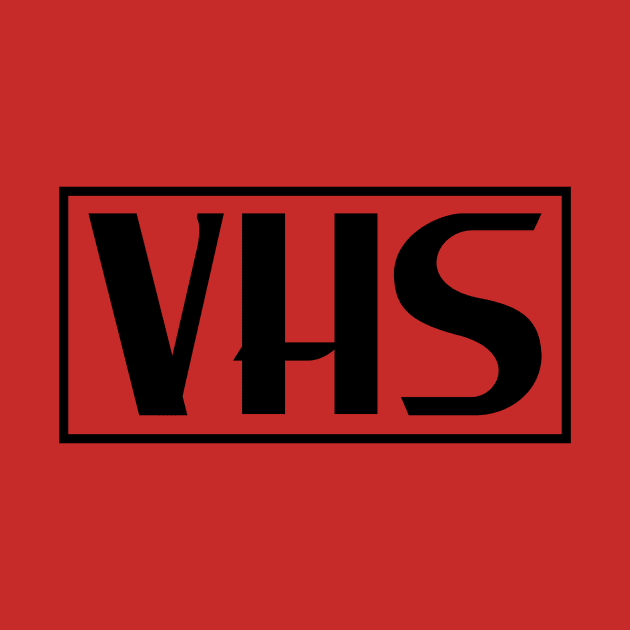 VHS Logo in Black by MondoDellamorto