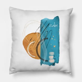 Calm zen art #zen #modern Pillow