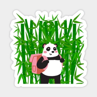 Cute Adventurer Panda Gift Magnet