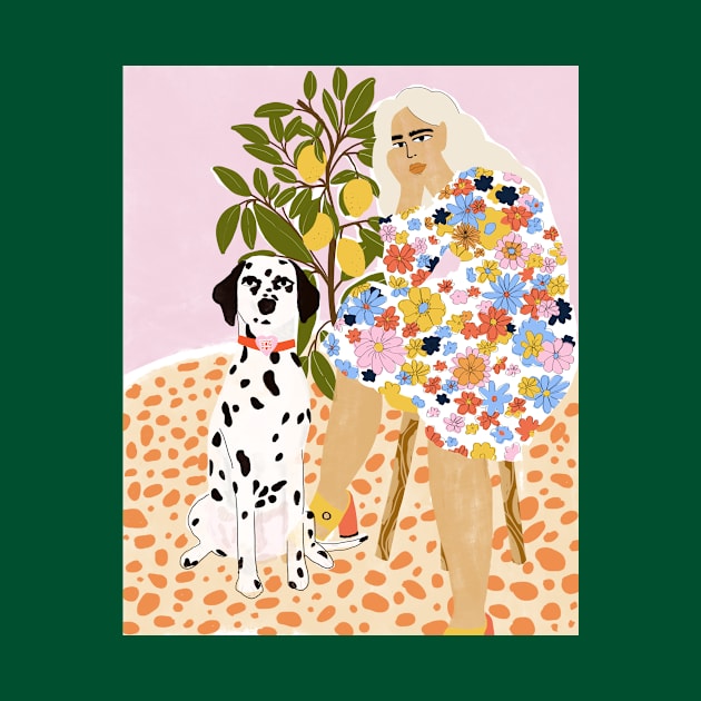 Lady and Her Dalmatian by aljahorvat