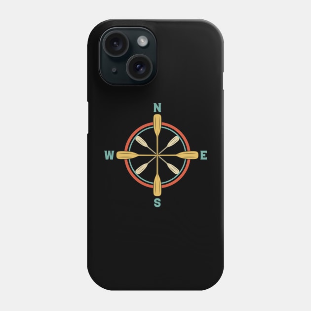 Kayak Paddle Compass Rose Phone Case by Your Not a Local