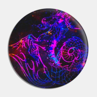 Neon Capricorn Pin