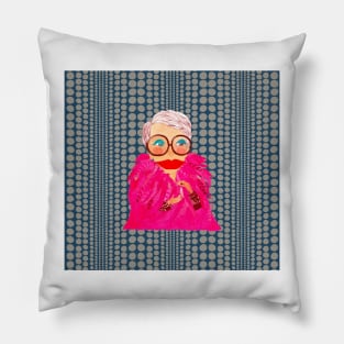 A chic Iris Apfel inspired Item Pillow