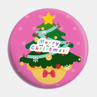 Merry Christmas Tree Pin