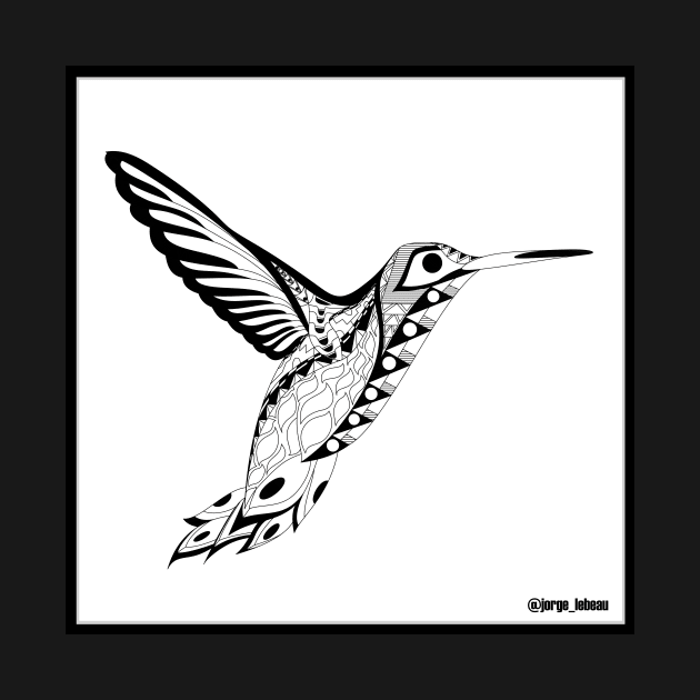 hummingbird pattern ecopop by jorge_lebeau