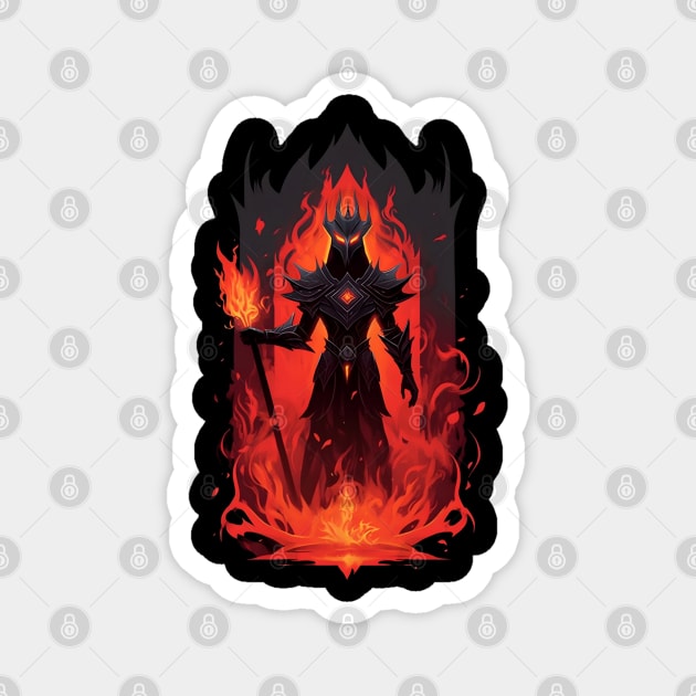 Lord of Darkness - Realm of Fire - Fantasy Magnet by Fenay-Designs