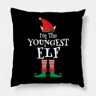 I'm The Youngest Elf Matching Family Christmas Pajama Shirt Pillow