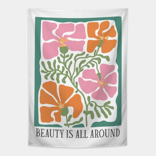 Danish pastel beauty Tapestry by Positively Petal Perfect 