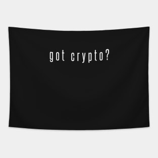 Got Crypto? Cryptocurrency Blockchain Design Tapestry