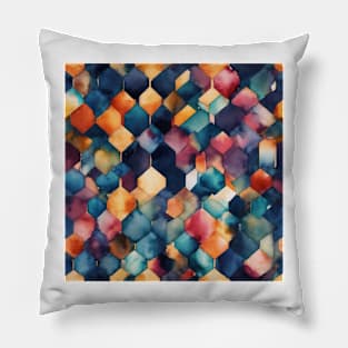 Watercolor Geometric Pillow