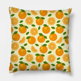 Orange Fruit Pattern Pillow