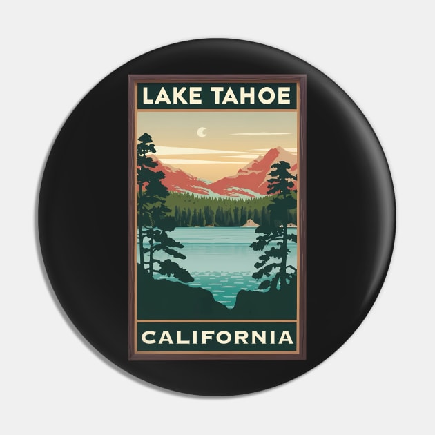 Lake Tahoe Colorblock Pin by rymeldy