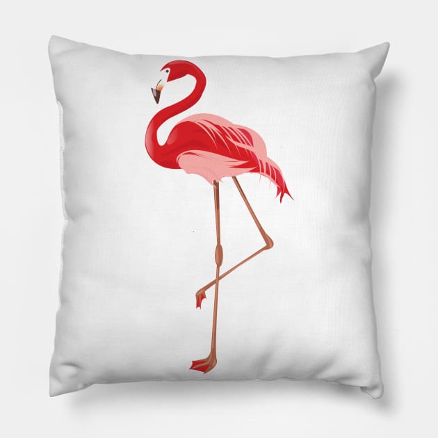 Flamingo Pillow by nickemporium1