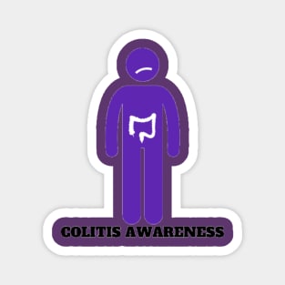 Colitis Awareness Silhouette Magnet