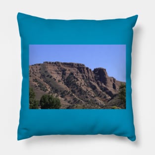 Weber Canyon Utah Mountain with sky Pillow