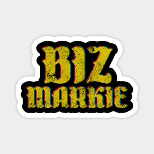 Biz Markie Retro Typography Design Magnet