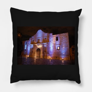 The Alamo in Blue Pillow