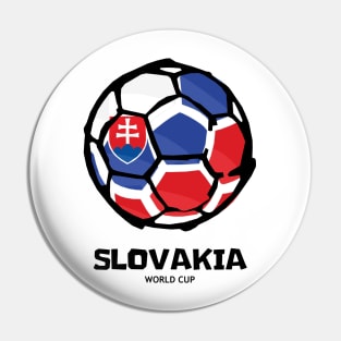 Slovakia Football Country Flag Pin