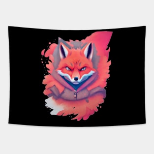 Fire Ninja Fox Tapestry