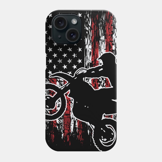 MOTOCROSS USA BIKER Phone Case by OffRoadStyles