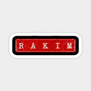 vintage retro plate Rakim Magnet