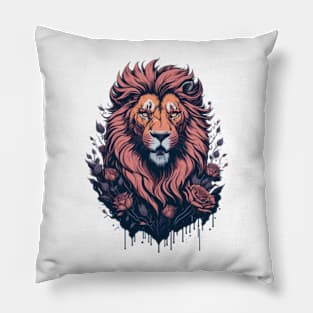 Royal Roses - Majestic Lion Pillow