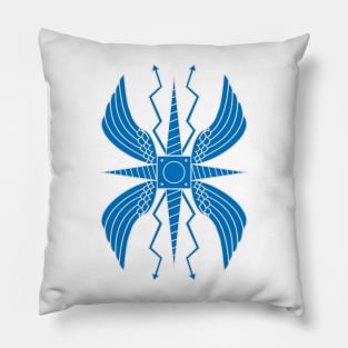 Imperial Roman Shield III. Scutum III (blue) Pillow