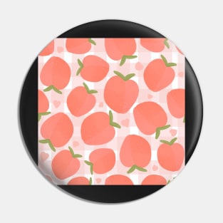 Checked peach seamless pattern Pin