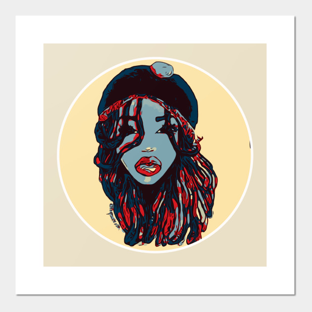 Dope Blue Dreads Locs Natural Hair Queen Dreads Locs Posters