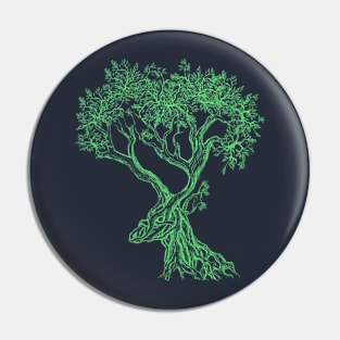 Mystic Antlers of the Forest (Light Green) Pin