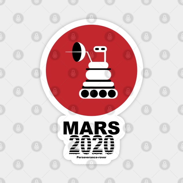 NASA mars 2020 Perseverance Rover Magnet by Art with bou